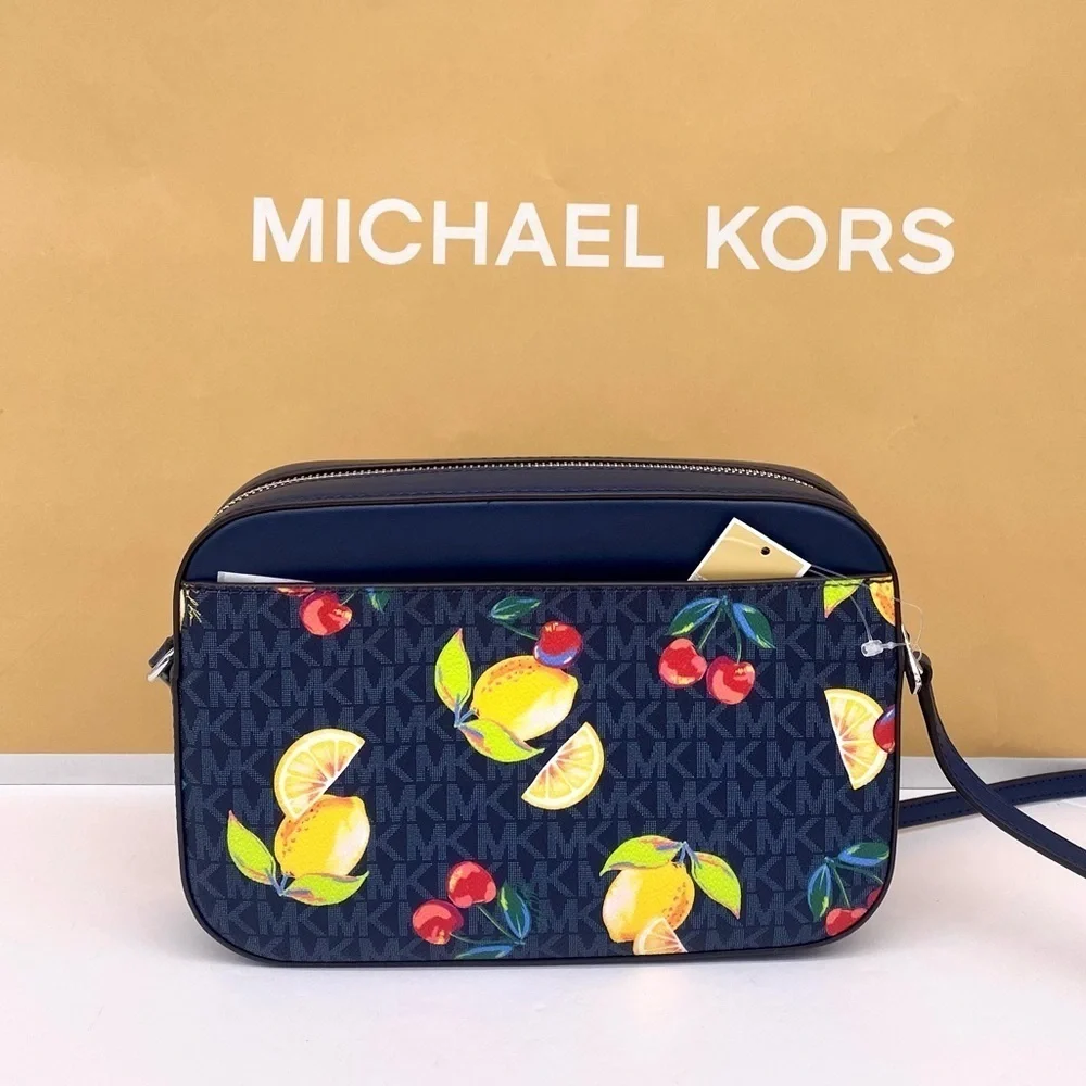 Michael Kors Large EW Zip Chain Crossbody Bag Admiral